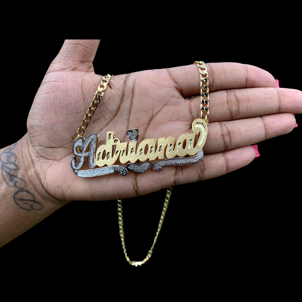 DAR XL Nameplate Necklace DAR Custom Jewelry