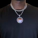 Custom Double Sided Spinning Photo Necklace