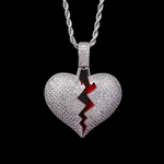 18k Gold Broken Heart Pendant | Dar Custom Jewelry