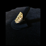 Vertical Nameplate Ring | DAR Custom Jewelry