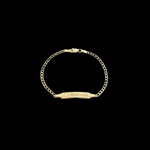 Custom 14k Gold Plated Nameplate Bracelet