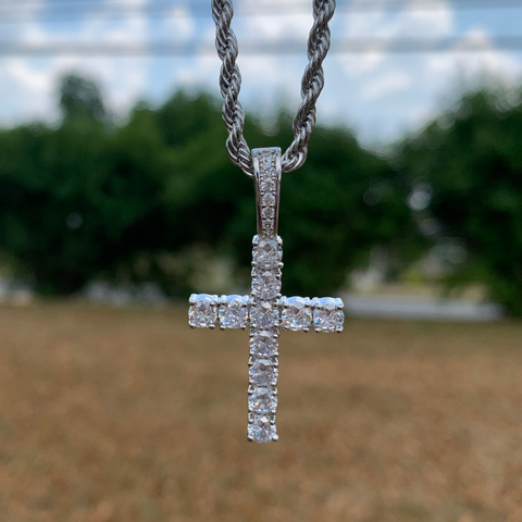 Iced Cross Pendant