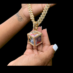 Six Cube Photo Necklace